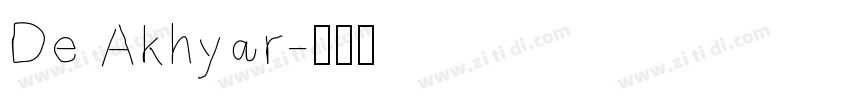 De Akhyar字体转换
